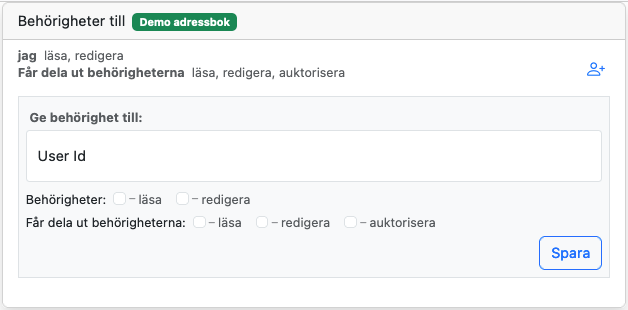Access for address book in the Toolbox